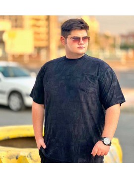 تیشرت تک جیب مخمل کد 2963